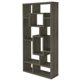 Corey 71-inch 8-shelf Bookshelf Weathered Grey - 800512