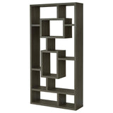 Corey 71-inch 8-shelf Bookshelf Weathered Grey - 800512