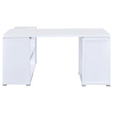 Yvette 60-inch 3-drawer L-Shape Computer Desk White - 800516
