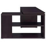 Yvette 60-inch 3-drawer L-Shape Computer Desk Cappuccino - 800517