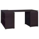 Yvette 60-inch 3-drawer L-Shape Computer Desk Cappuccino - 800517