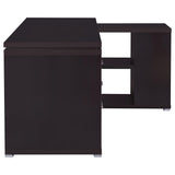 Yvette 60-inch 3-drawer L-Shape Computer Desk Cappuccino - 800517