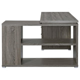 Yvette 60-inch 3-drawer L-Shape Computer Desk Weathered Grey - 800518