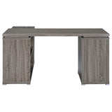 Yvette 60-inch 3-drawer L-Shape Computer Desk Weathered Grey - 800518