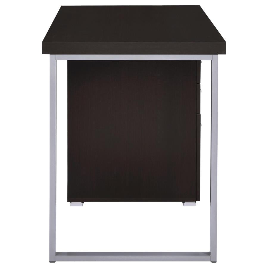 Brennan 47-inch 3-drawer Office Computer Desk Cappuccino - 800519