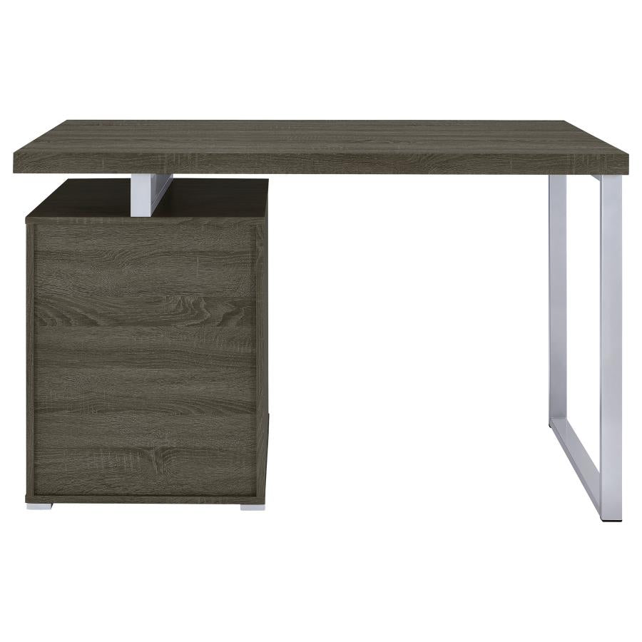 Brennan 47-inch 3-drawer Office Computer Desk Weathered Grey - 800520