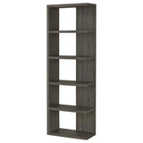 Harrison 71-inch 5-shelf Bookshelf Weathered Grey - 800553