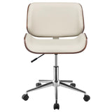Addington Upholstered Adjustable Office Desk Chair Ecru - 800613