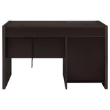 Halston 47-inch 2-drawer Office Desk with Cabinet Cappuccino - 800702