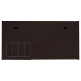 Halston 47-inch 2-drawer Office Desk with Cabinet Cappuccino - 800702