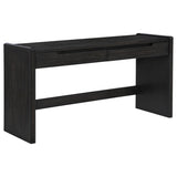 Leandro 2-drawer Home Office Writing Desk Burnished Black - 800790
