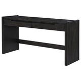 Leandro 2-drawer Home Office Writing Desk Burnished Black - 800790