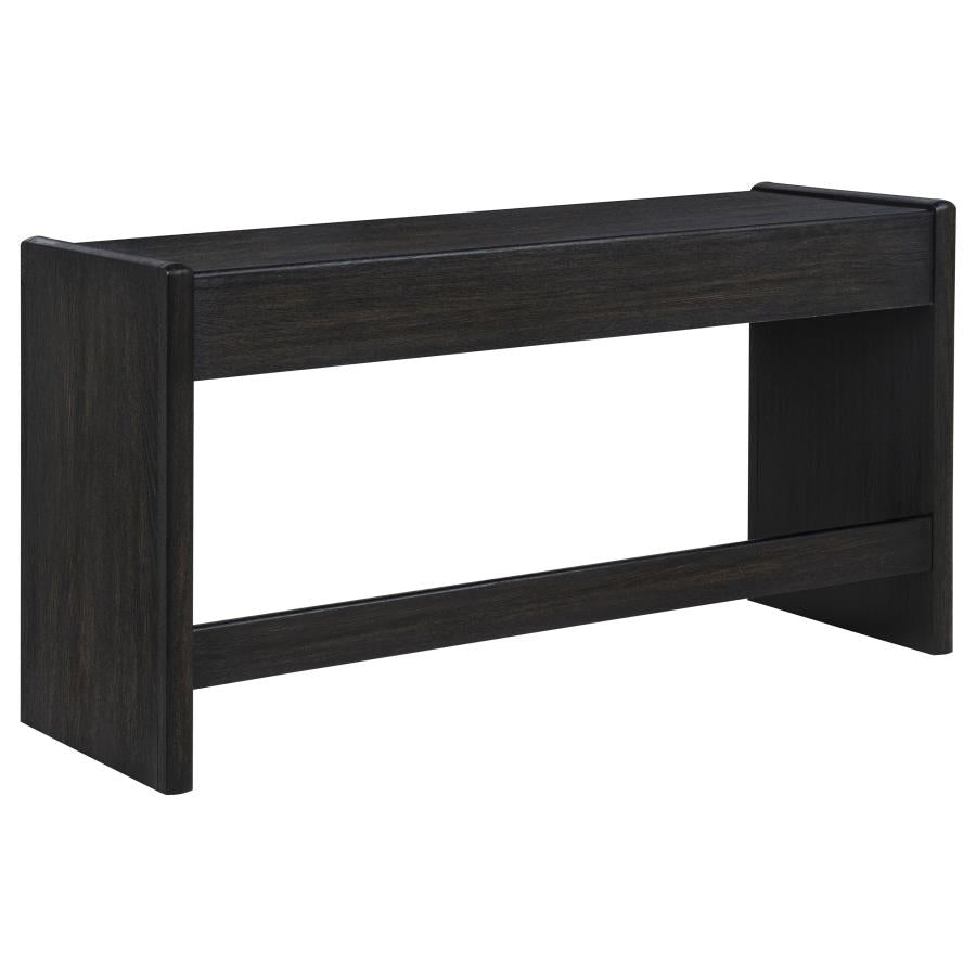 Leandro 2-drawer Home Office Writing Desk Burnished Black - 800790