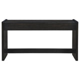 Leandro 2-drawer Home Office Writing Desk Burnished Black - 800790