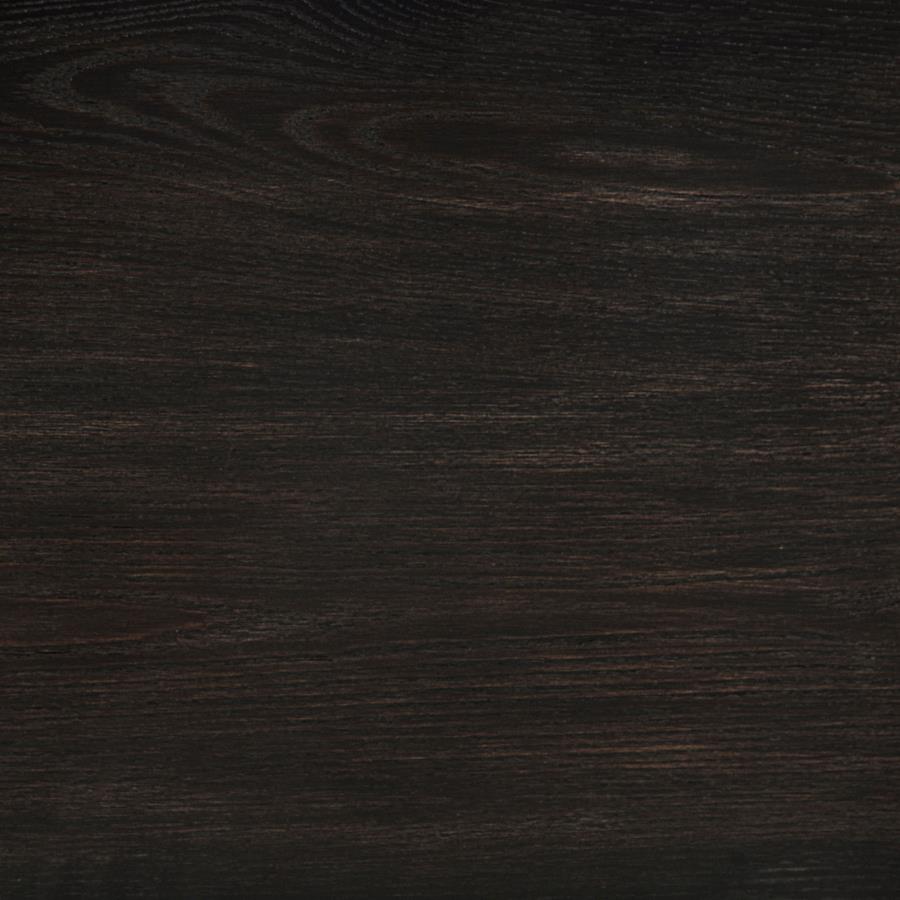 Leandro 2-drawer Home Office Writing Desk Burnished Black - 800790