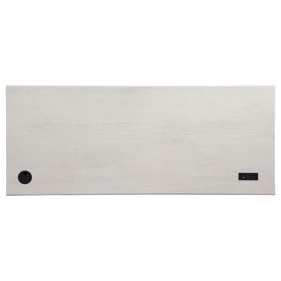 Altidore 68-inch 7-drawer Executive Home Office Desk Distressed White - 800796