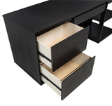 Harkes 75-inch 3-drawer Computer Desk with Adjustable Shelf Coffee Bean - 800798