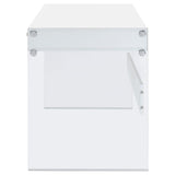 Dobrev 48-inch 2-drawer Writing Desk White High Gloss - 800829