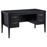 Graham 54-inch 4-drawer Double Pedestal Lift Top Computer Desk Black - 800866