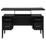 Graham 54-inch 4-drawer Double Pedestal Lift Top Computer Desk Black - 800866