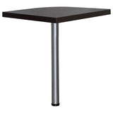 Skylar L-Shape Desk with Mobile File Cabinet Cappuccino - 800891-S4