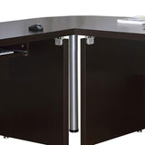 Skylar 83-inch L-Shaped Office Computer Desk Cappuccino - 800891L