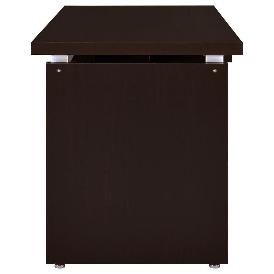 Skylar 55-inch Computer Desk with Keyboard Drawer Cappuccino - 800891