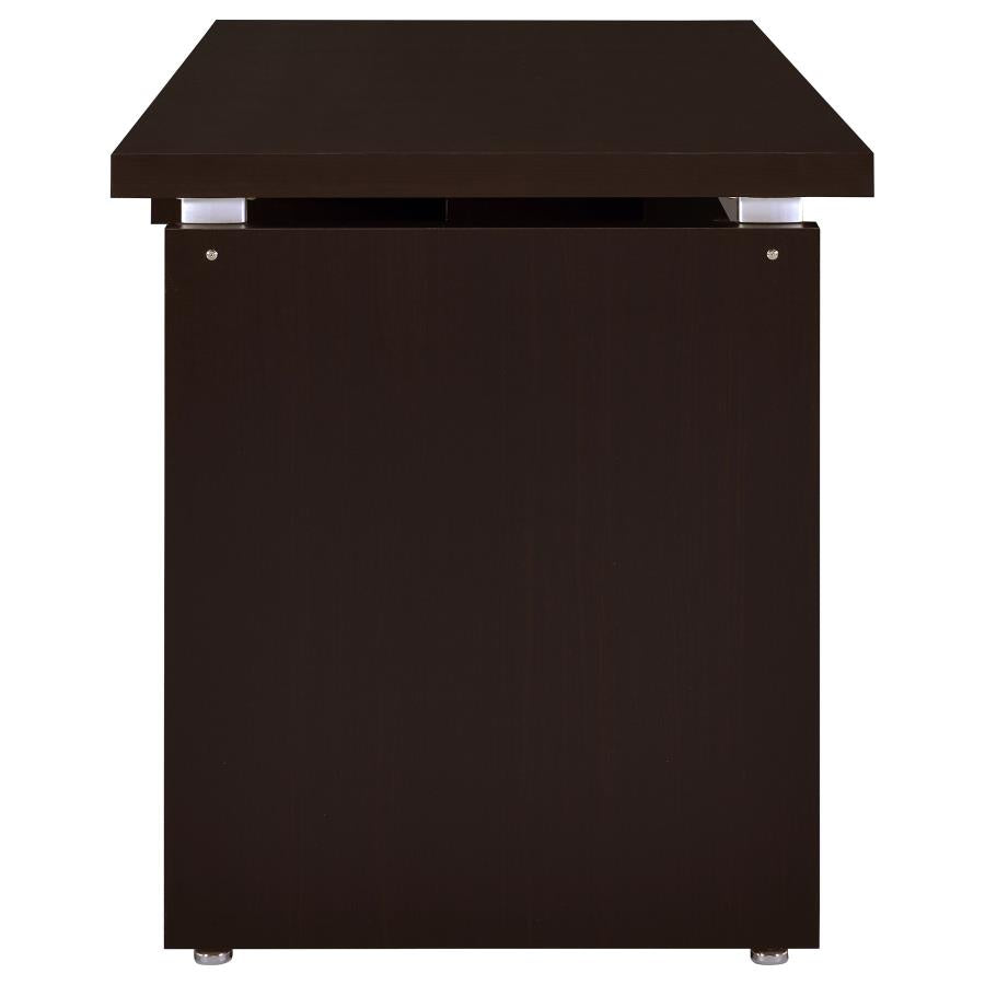 Skylar 55-inch Computer Desk with Keyboard Drawer Cappuccino - 800891