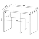 Skylar 39-inch Engineered Wood Writing Desk Cappuccino - 800892