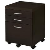 Skylar 3-drawer Home Office Mobile File Cabinet Cappuccino - 800894