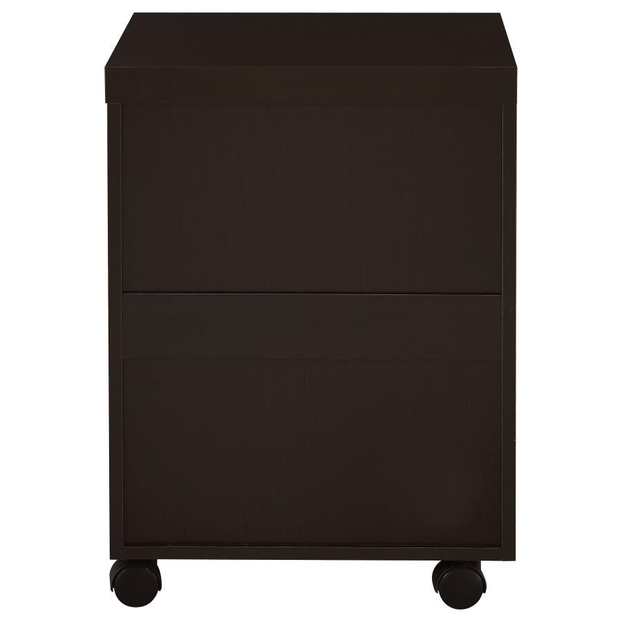 Skylar 3-drawer Home Office Mobile File Cabinet Cappuccino - 800894