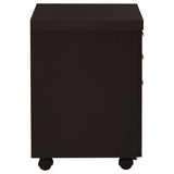 Skylar 3-drawer Home Office Mobile File Cabinet Cappuccino - 800894