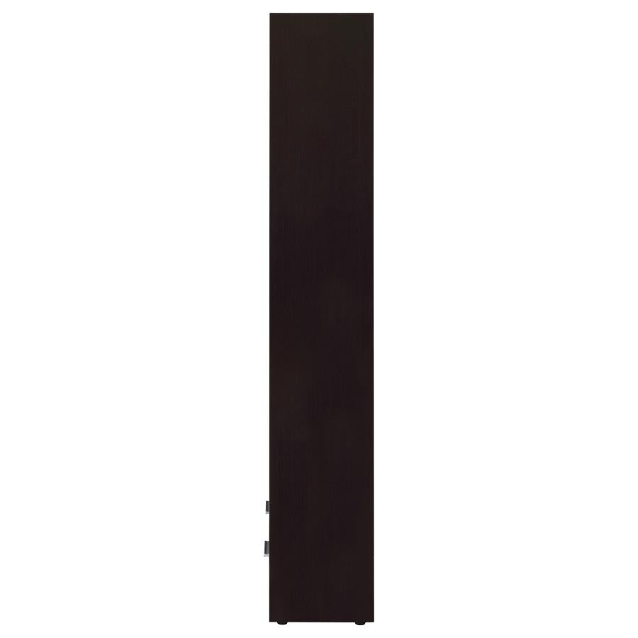 Skylar 71-inch 5-shelf Bookcase with Drawer Cappuccino - 800905