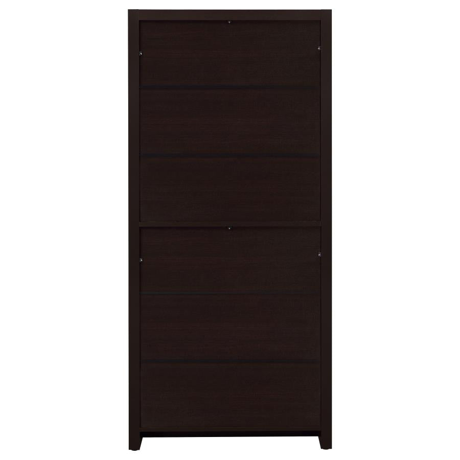 Skylar 71-inch 5-shelf Bookcase with Drawer Cappuccino - 800905
