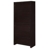 Skylar 71-inch 5-shelf Bookcase with Drawer Cappuccino - 800905