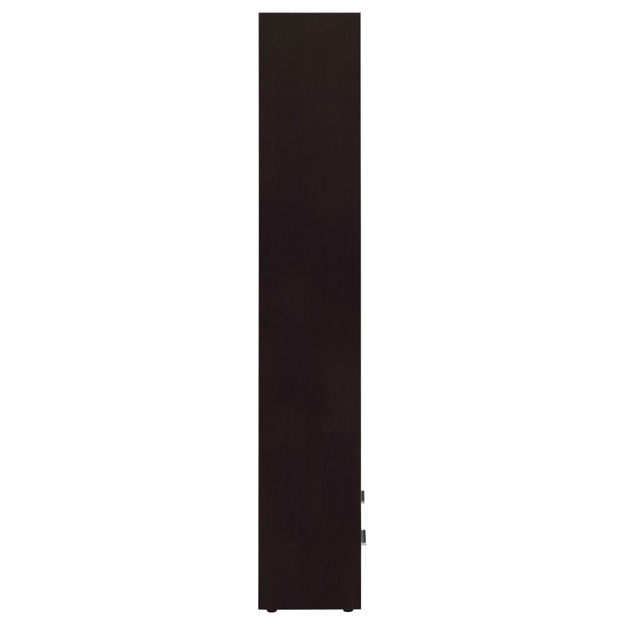 Skylar 71-inch 5-shelf Bookcase with Drawer Cappuccino - 800905