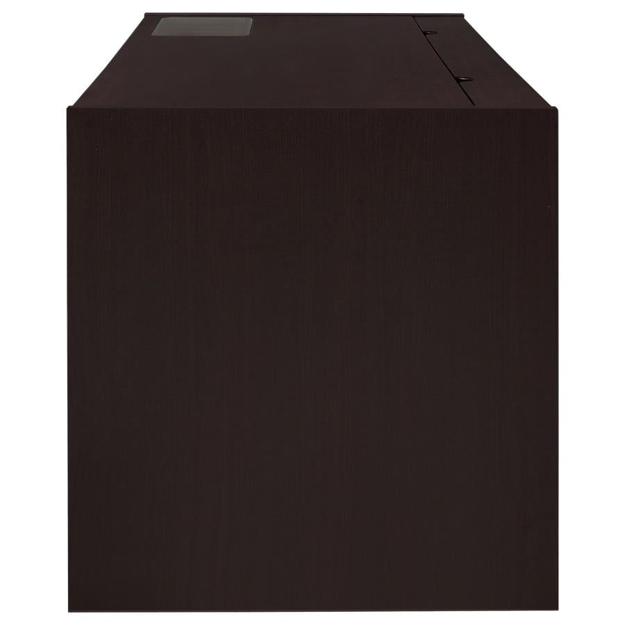 Halston 60-inch 3-drawer Office Computer Desk Cappuccino - 800982