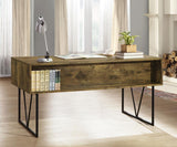 Analiese 63-inch 4-drawer Writing Desk Rustic Nutmeg - 800999