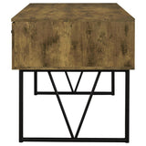 Analiese 63-inch 4-drawer Writing Desk Rustic Nutmeg - 800999