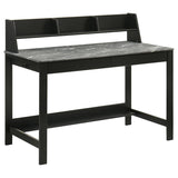 Besler 47-inch SmartTop Writing Desk with Shelf Grey Stone and Black - 801076