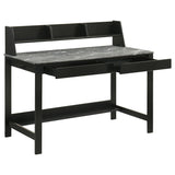 Besler 47-inch SmartTop Writing Desk with Shelf Grey Stone and Black - 801076