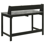Besler 47-inch SmartTop Writing Desk with Shelf Grey Stone and Black - 801076