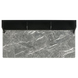 Besler 47-inch SmartTop Writing Desk with Shelf Grey Stone and Black - 801076