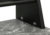 Besler 47-inch SmartTop Writing Desk with Shelf Grey Stone and Black - 801076