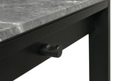Besler 47-inch SmartTop Writing Desk with Shelf Grey Stone and Black - 801076