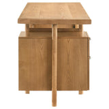 Roldan 69-inch 4-drawer Computer Desk with File Drawer Light Ash - 801115