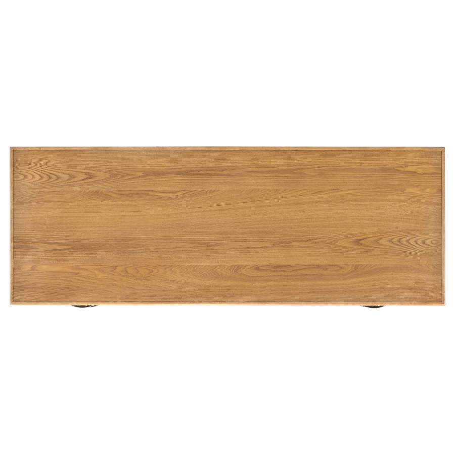 Roldan 69-inch 4-drawer Computer Desk with File Drawer Light Ash - 801115