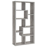 Theo 71-inch 6-shelf Bookshelf Grey Driftwood - 801137