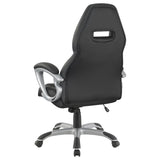 Bruce Upholstered Adjustable Home Office Desk Chair Black - 801296