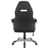 Bruce Upholstered Adjustable Home Office Desk Chair Black - 801296